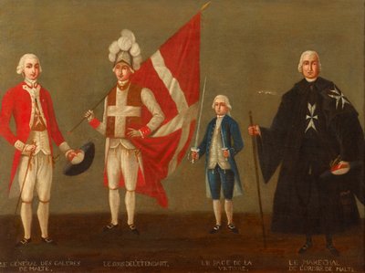 勝利のページがある聖ヨハネ騎士団の官僚、1789年から96年頃 作： Antoine de Favray